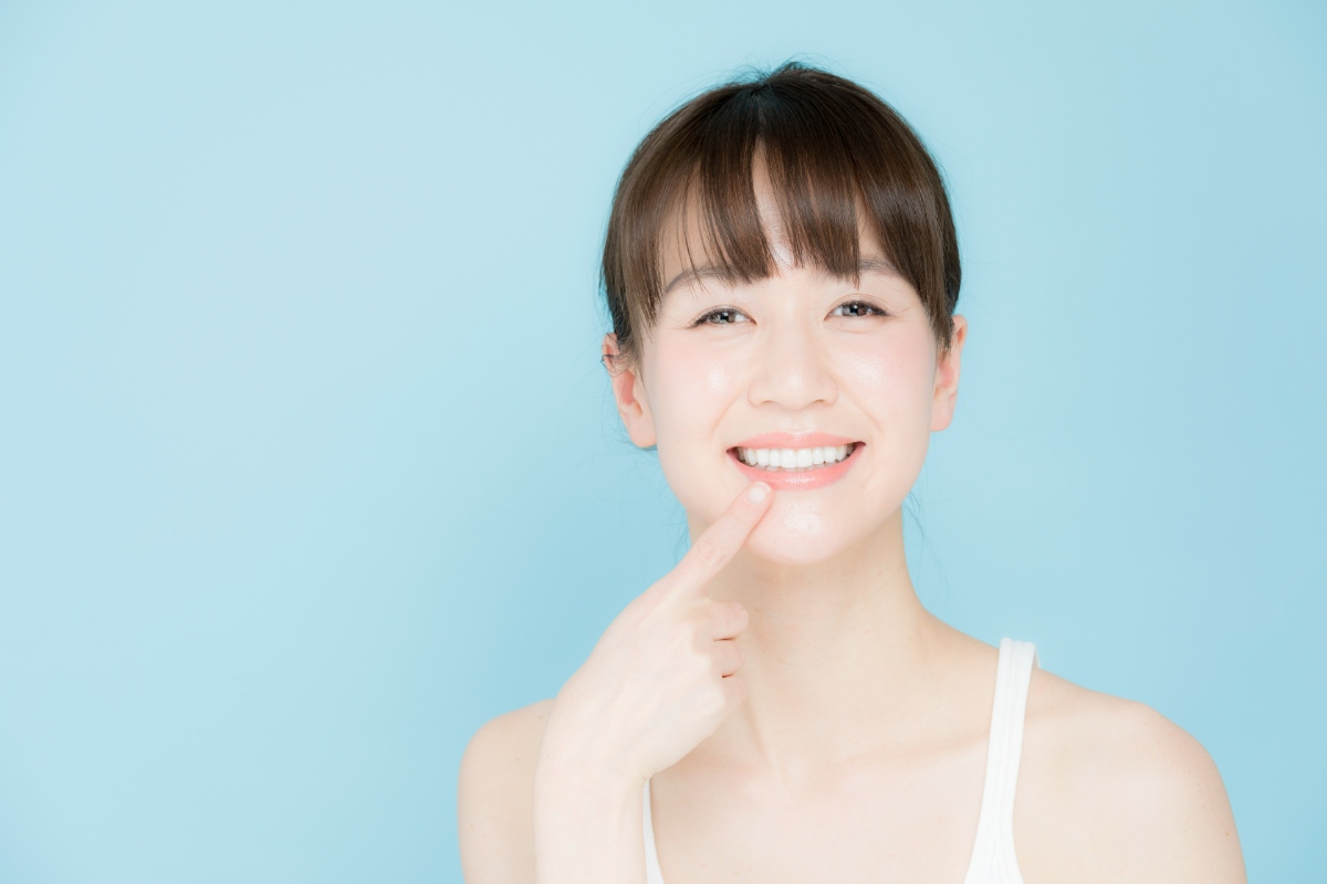ホワイトニングをした女性
